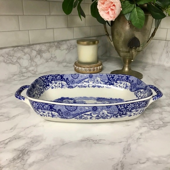 Spode Blue Italian Porcelain Serving Dish - Picture 2 of 6